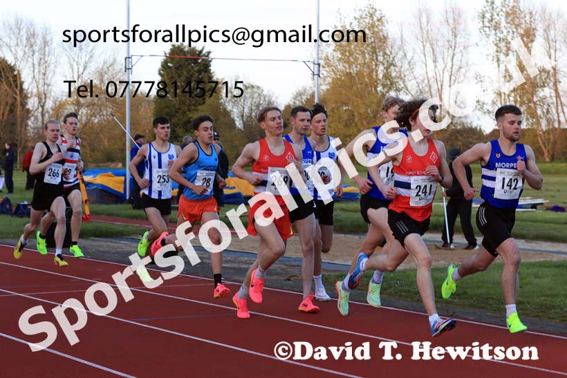 1500 metres, 2024 NEGP 1, Monkton Stadium, Jarrow. Photo: David T. Hewitson/Sports for All Pics